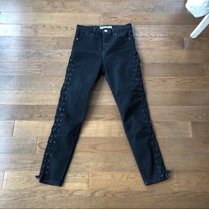 Topshop Moto Jamie HiWaist Crop Jean w Corset Seam